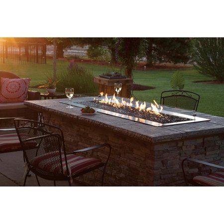 EMPIRE 48 in. Natural Gas Outdoor Linear Fire Pit Kit OL48TP10N